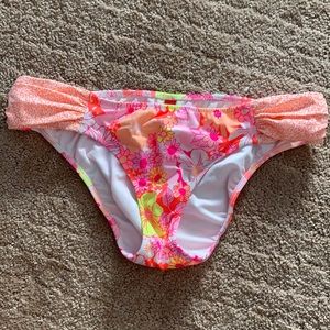 PINK Victoria’s Secret Pink Floral Bikini Bottoms